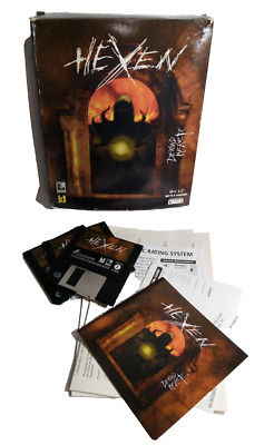 Hexen (PC, 1996) BIG BOX COMPLETE FREE SHIPPING id Beyond Heretic Raven Software