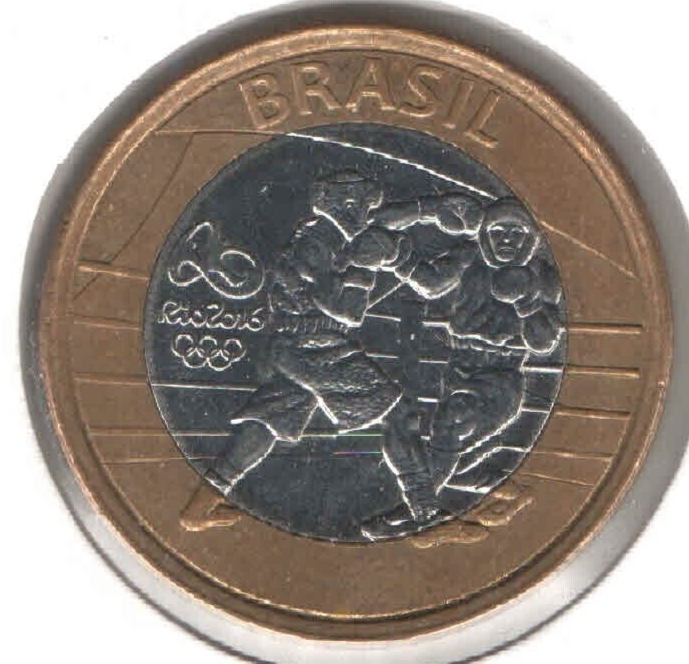 Brazil 2016 Olympic Boxing Coin KM#724 Rio XXXI Summer Games EB787