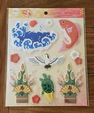 ☆ DAISO JAPAN THEMED LARGE PUFF STICKERS SET ☆