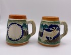 Salt pepper shakers vintage Japan deer woodland mug shaped — photo 4