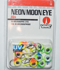 vmc neon moon eye jigs 1/4oz UV bright assort...