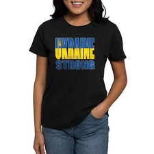 CafePress Ukraine Strong T Shirt Women's Cotton T-Shirt 906105002