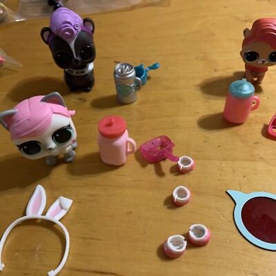 LOL Surprise Fashion Doll Pets Hops Kit-Tea Cat Miss skunk More G42