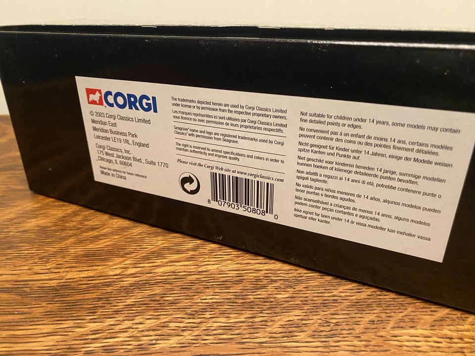 Corgi Seagrave K Pumper Washington Fire Co No.1 Delanco NJ Fire Brigade 1:50 NIB - Image 4 of 4