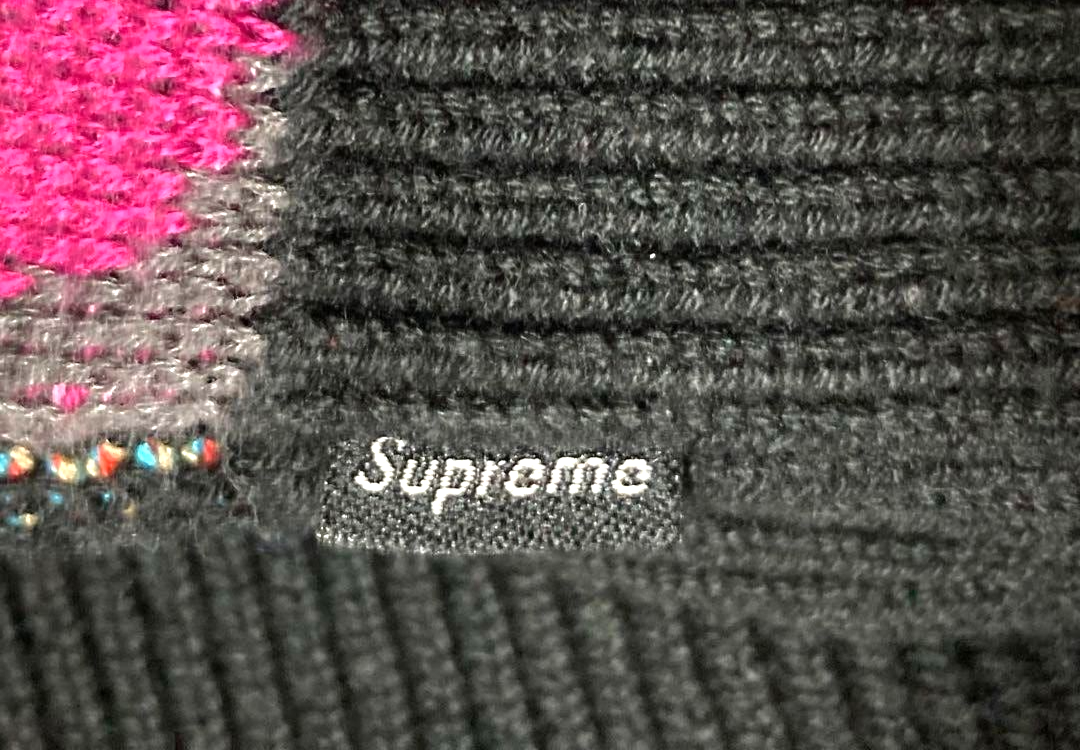 Supreme Smurf Knit Sweater Size L Black Multicolor Street Supreme Smurf Knit Sweater Size L Black Multicolor Street