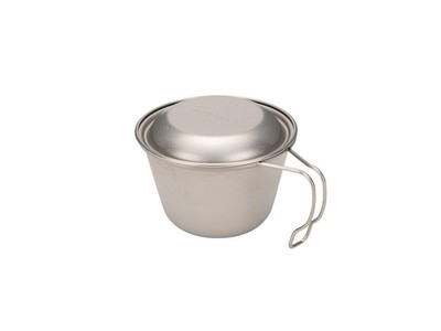 Snow Peak Deep Titanium Sierra Cup With Lid Camping Outdoor Lightweight No.63