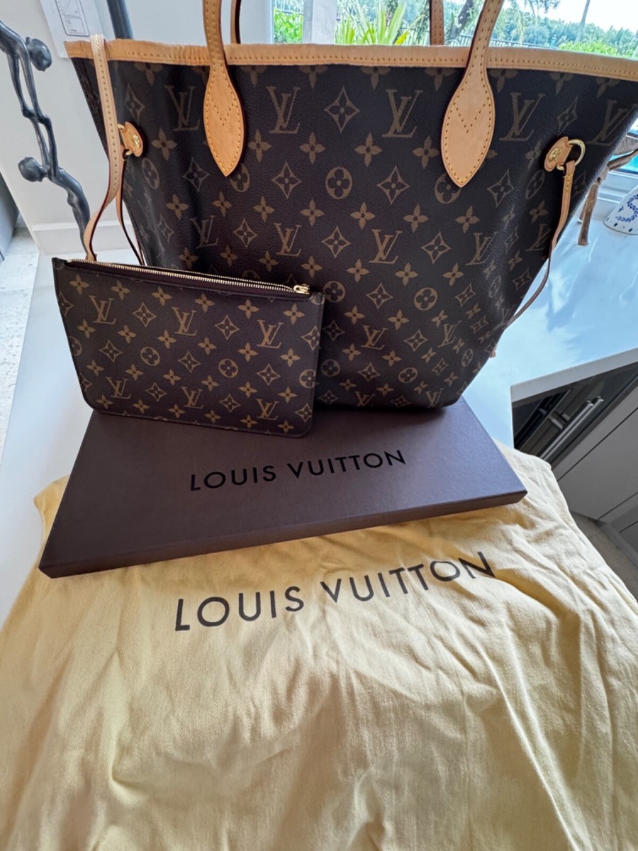 LOUIS VUITTON Monogram Neverfull Cherry MM Tote Bag With