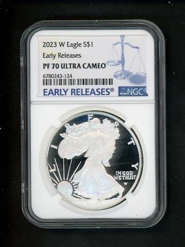 2023 W US American Silver Eagle $1 NGC PF 70 Ultra Cameo EARLY RELEASES GEM!