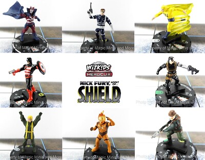 CUR NICK FURY Agent of S.H.I.E.L.D 58 HeroClix A B SET Hydra Union Jack Coulson