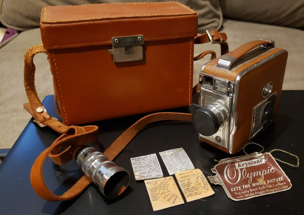 Vintage Keystone Olympic 8mm Film Camera w/Hard Case Vintage Keystone Olympic 8mm Film Camera w/Hard Case