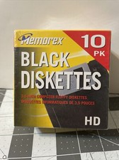 Memorex Diskettes HD 10 pack 3.5 Inch Floppy Discs Factory Sealed New