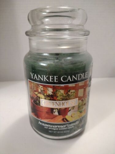 Yankee candle GREENHOUSE large 22 oz jar Christmas gift fragrance Retired Rare