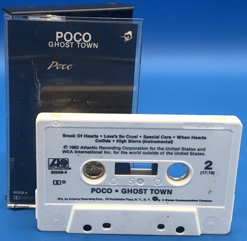 POCO Ghost Town Cassette Tape 1982 Atlantic NICE Fast Free Shipping! - Picture 2 of 4