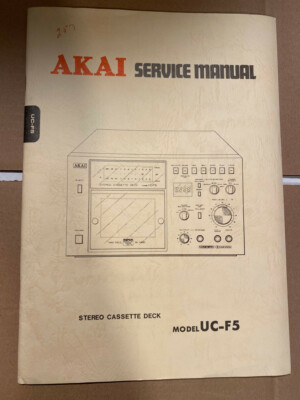 AKAI UCF5 UC-F5 Service Manual/Parts List **ORIGINAL**