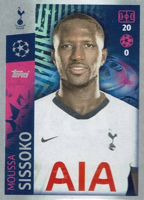Topps Match Attax Champions League Sticker CL 19/20 No. 451 Moussa Sissoko Topps Match Attax Champions League Sticker CL 19/20 No. 451 Moussa Sissoko