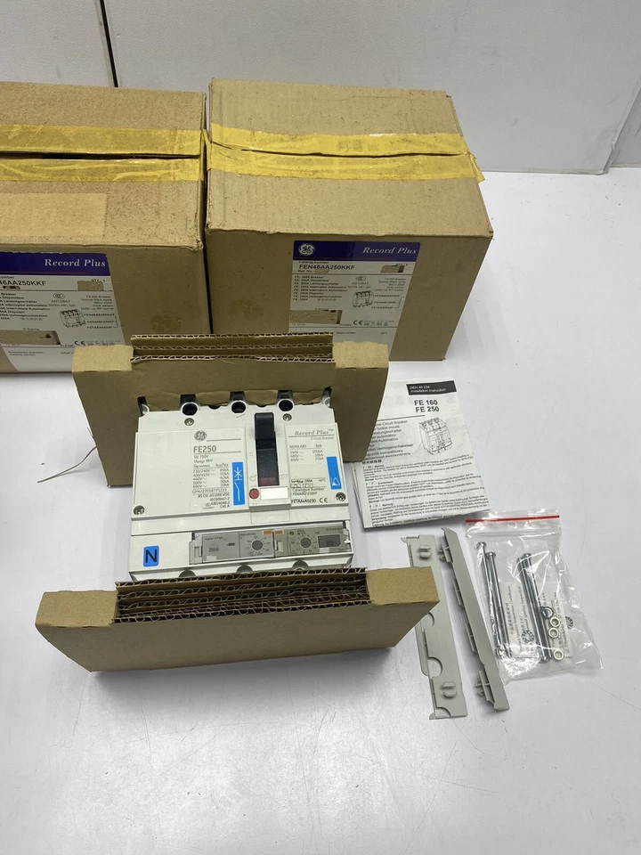 General Electric Record Plus FE250-Breaker FEN46AA250KKF , 250A , 4 Pole New - Image 3 of 4