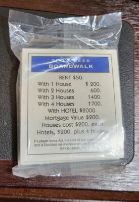 Monopoly Deluxe Edition 1998 Replacement Property Deed Cards New In Package C23 