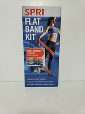 Exercise Resistance Bands SPRI Flat Band Kit 3 pack Light, Medium, Heavy