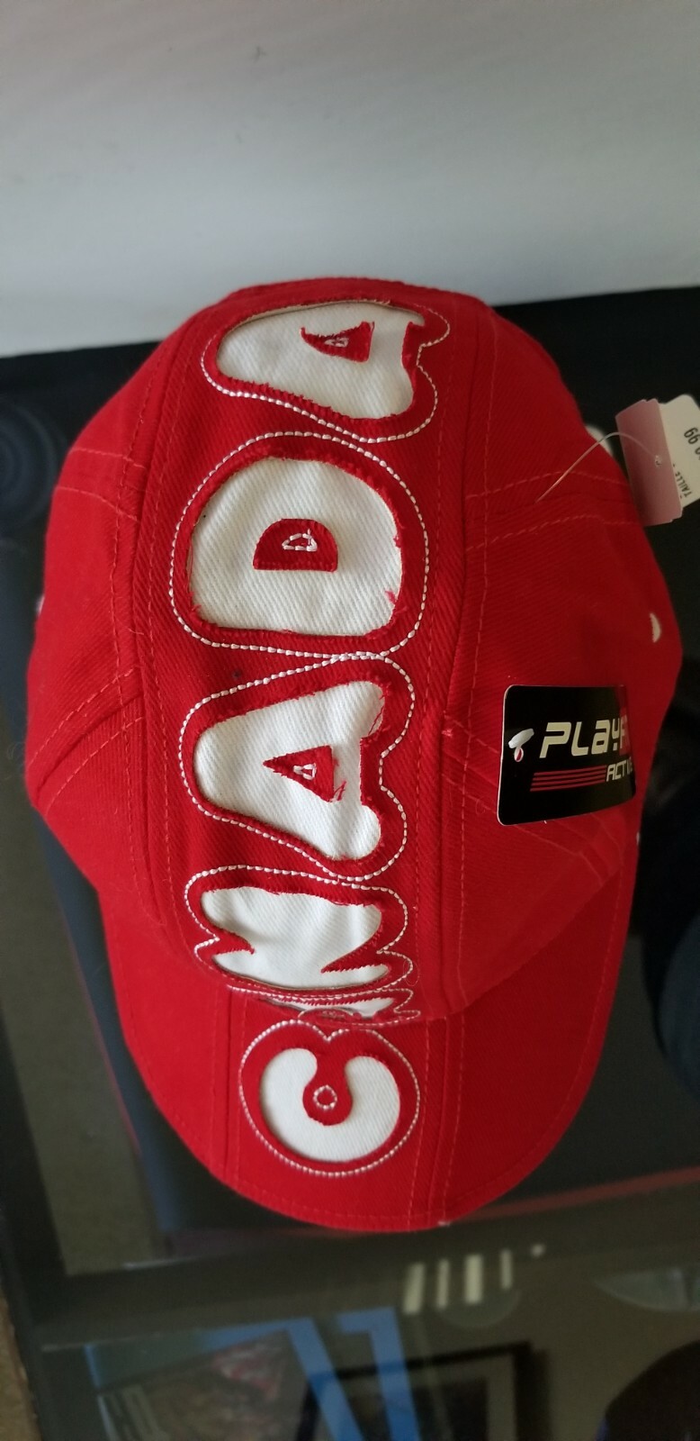 Canada Five Panel Red Rouge Adjustable Baseball C… - image 6