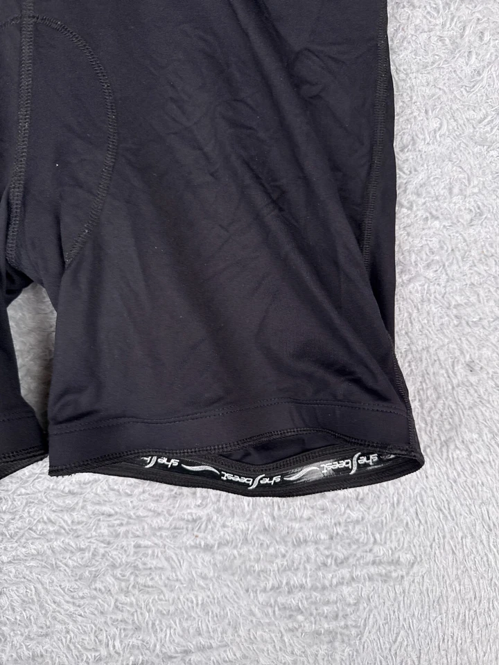 Pantalones Cortos de Ciclismo Shebeest Para Mujer 2XL XXL Negro REVESTIMIENTO Mezcla de Nailon Acolchado Foto 2 de 4