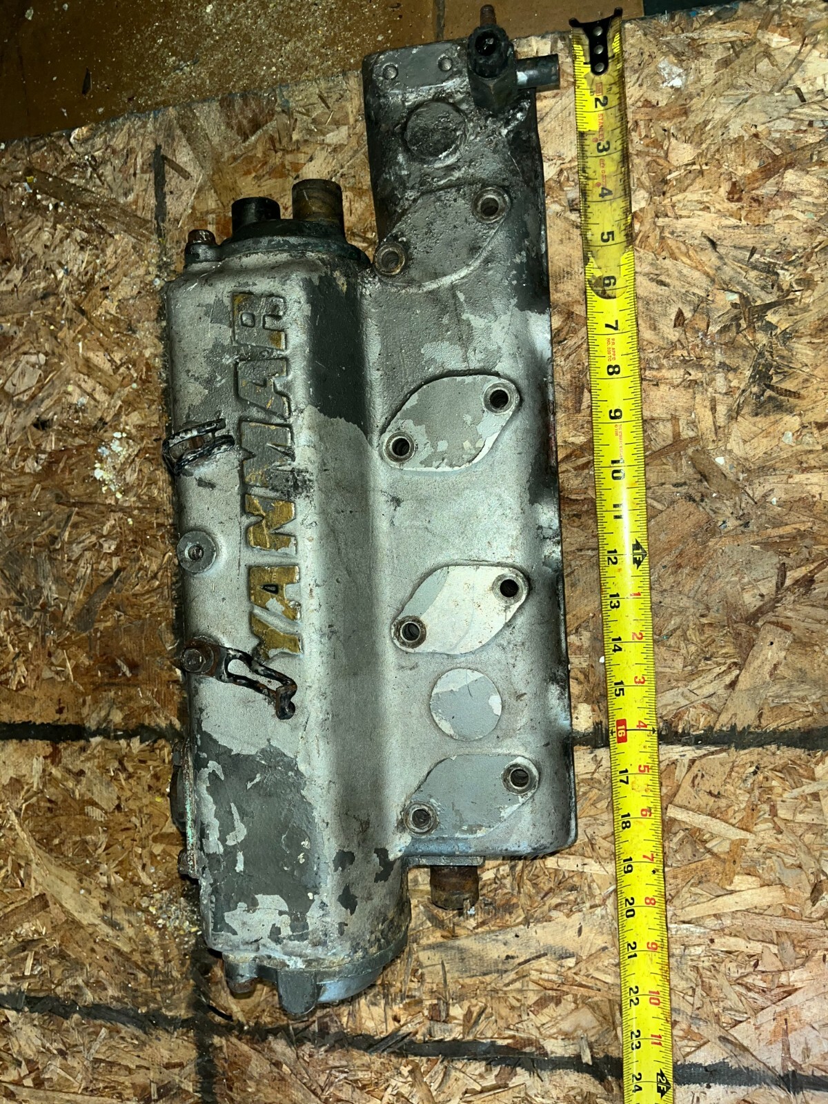 YANMAR 4JH2-TE MARINE DIESEL ENGINE MANIFOLD HEAT EXCHANGER EXHAUST ASSY OEM