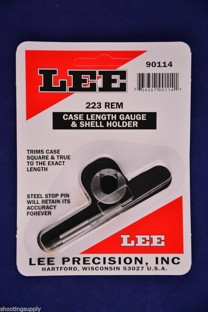 Lee Case Length Gauge & Shell Holder 223 Remington 5.56x45 Nato #90114