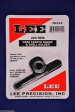 Lee 90114 Case Length Gauge & Shell Holder 223 Remington 5.56x45 Nato #90114