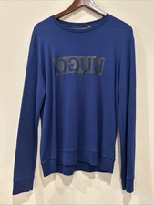 Hugo boss shirt m Dicago Reverse Logo Sweatshirt Long sleeve navy blue Spell out