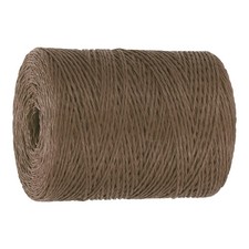 Natural Cotton Raffia Yarn 328Yards Craft Raffia Ribbon Crochet Yarn Brown