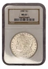 1886 Morgan Dollar Philadelphia NGC MS 63 Uncirculated Silver $1 Coin KM#110