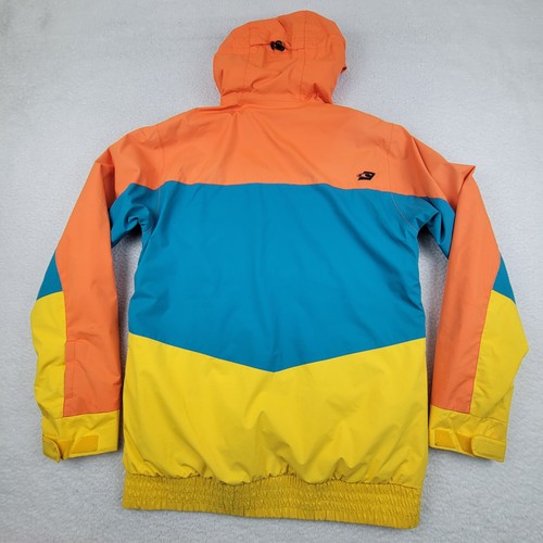 Chaqueta O'Neill Para Hombre Pequeña Naranja Azul Amarillo Escape Series Impermeable Con Capucha Esquí - Imagen 12 de 13