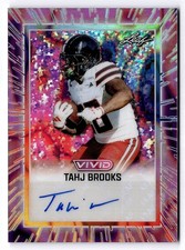 2025 Leaf Trinity Platinum Tahj Brooks Auto RC /7 Texas Tech Bengals