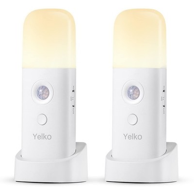 YELKO Motion Sensor Night Light, 2000mAh Rechargeable Night Lights Battery Po...