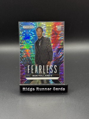 2024 Prizm Draft Picks RON HOLLAND II Fearless Purple Pulsar #/55 #18 PISTONS