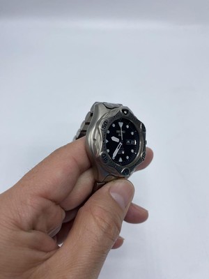 Seiko Ags Scuba 5M43-0B40 Titanium Day Date | eBay