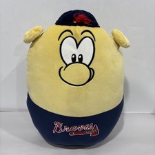 Atlanta Braves Blooper Plush Toy MLB Mascot Squishmallow Stuffed Animal 14 in
