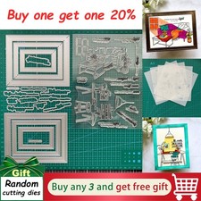 Illuminated Scenes Cutting Dies Stamps Hot Foil Stencil Sets,Scrapbook Embossing