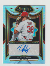 2025 Select-Tekoah Roby Silver Prizm Autograph-St. Louis Cardinals