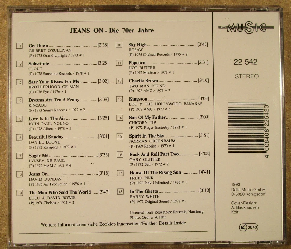CD-Sammlung CHARTS-HITS – 9 CD´s - Bild 4 von 4