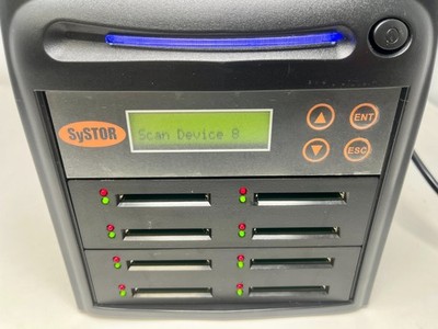 Systor 1 to 7 Compact Flash CF Duplicator & Sanitizer - SYS-CFD-7