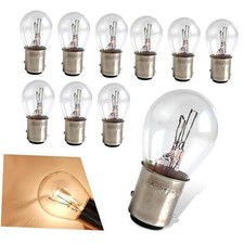 10 PCS Car 1157 Halogen Brake Light, High and Low Foot Double Contact Plug