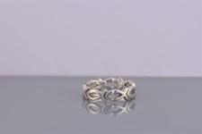 Sterling Silver Openwork Jesus Fish Ichthys Eternity Solid Band Ring 925 Sz: 6