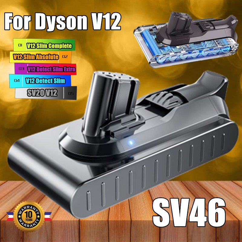 For Dyson V12 Battery Handheld Vacuum Cleaner Absoulte Slim 8Ah 8000mah Battery