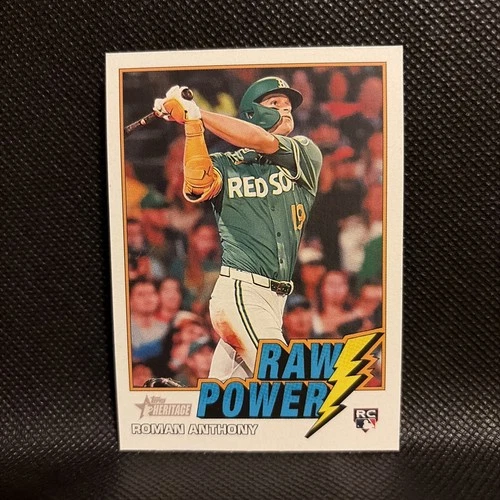 2026 Topps Heritage ROMAN ANTHONY RC Raw Power Red Sox Rookie #RP-RA