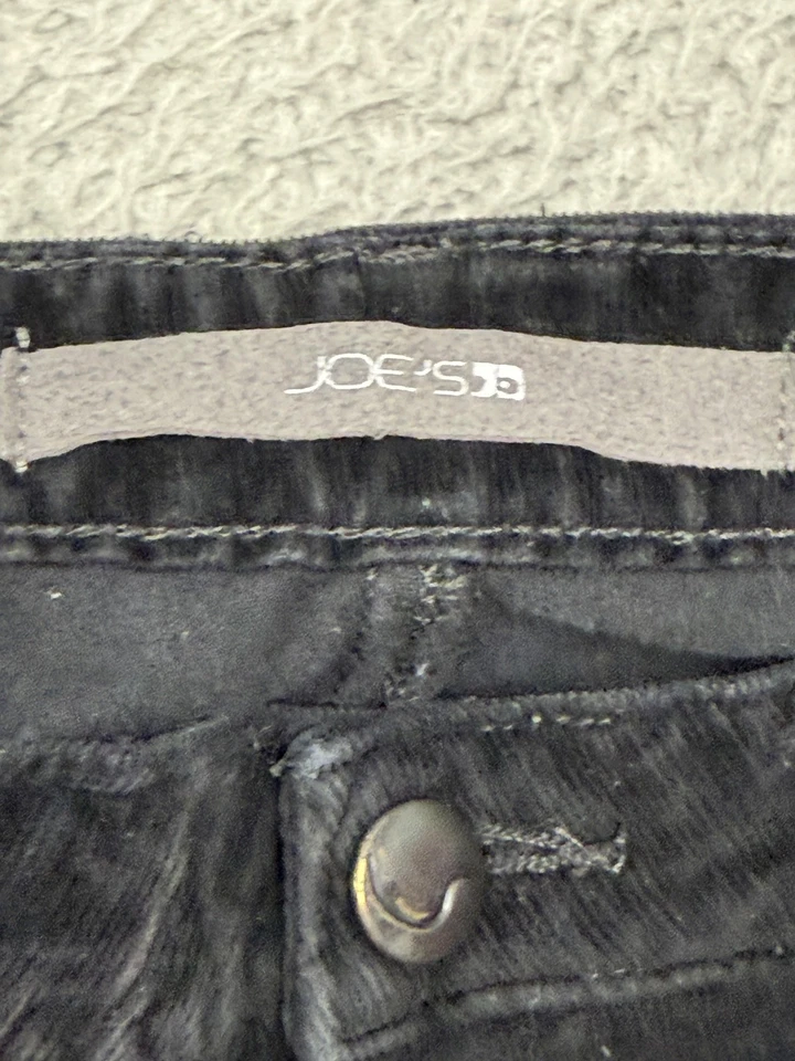 Joe's Jeans Corduroy Pants Womens 28 Black Chelsea Ankle Skinny Stretch Made USA - Image 4 of 4