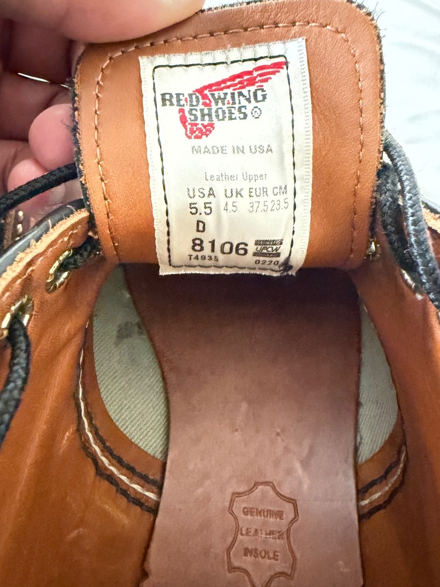 靴 RED WING D8106 26cm Red Wing 8106 Moc toe Size 5.5 | eBay
