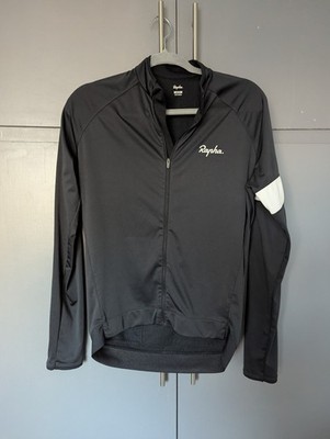 Rapha Gr. M, Herren Core Langarm Radtrikot Jacke, schwarz