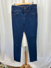 Bamboo Jeans Women's Size 15 Blue Medium Wash High Rise Stretch Denim Pants