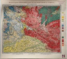Lepsius: Geologische Karte des Deutschen Reichs, Sect.24: Regensburg