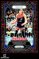 2024 Panini Prizm Monopoly WNBA #18 Rebecca Allen Classic Icons Red Prizm